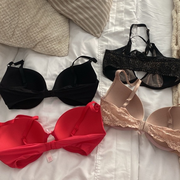 *Bundle* Victorias Secret Very Sexy Push Up Bra padded Lace Womens 34DD - Picture 2 of 2